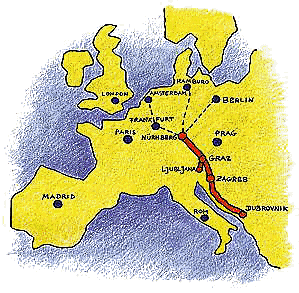 Kroatien, Istrien, Dalmatien, Slowenien, &uuml;ber N�rnberg, Straubing, Passau, Zagreb, Split, Plitvice bis Dubrovnik, 